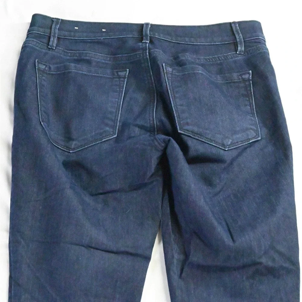 LOFT 28 / 6 Modern Kick Crop Dark Rinse Stretch‎ Denim Womens Jeans - Picture 6 of 7
